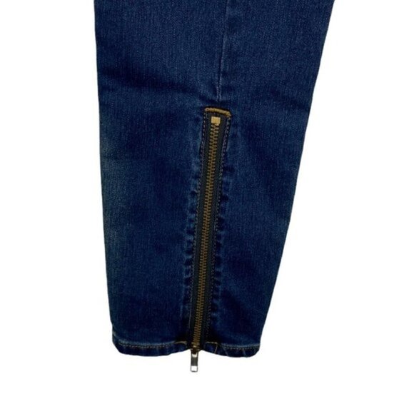 URBAN Outfitters BDG Women's Twig Theo Moto Mid Rise Skinny Jean Dark Wash US 31 - Picture 8 of 10